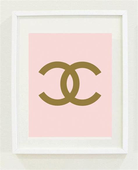 pink and gold painting chanel|chanel art.